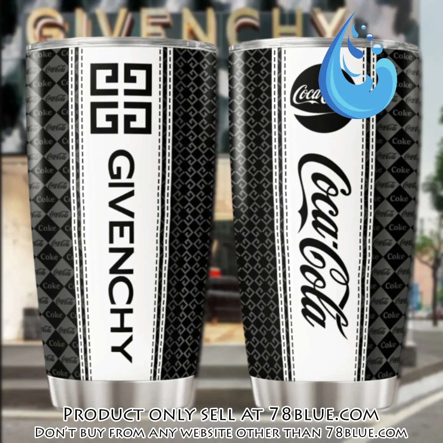 Givenchy coca cola stainless steel tumbler 20oz30oz 78b1139085